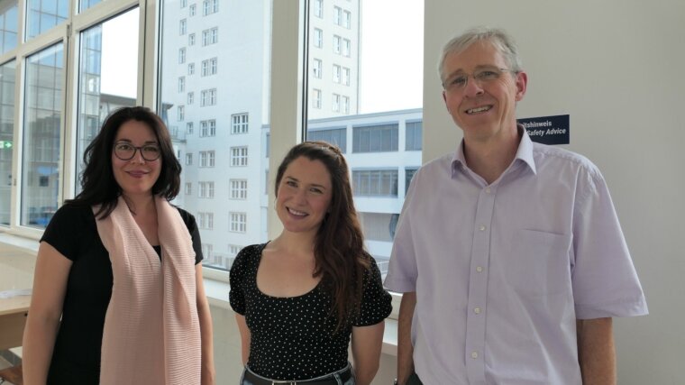 Dr. Carolina Rehrmann, Fionnuala Flynn and Prof. Dr. Biermann (left to right) after the lecture